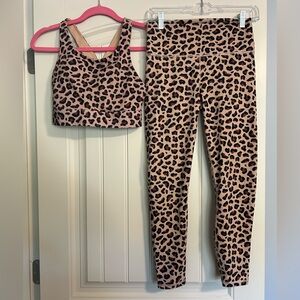 Fabletics Leopard Print Activewear Set
